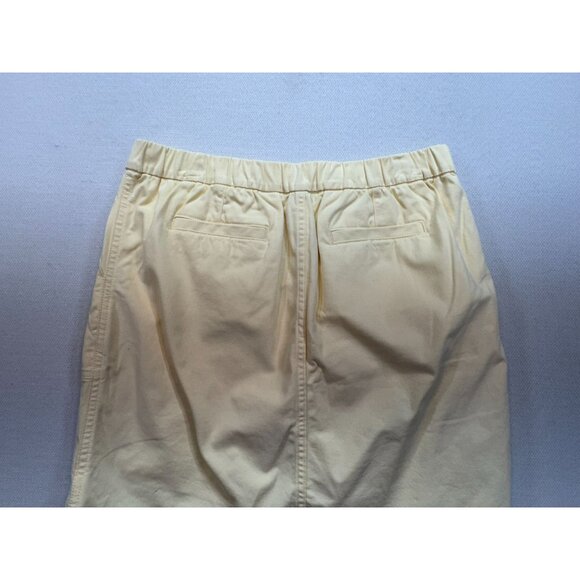 Lands End Women's Mini Skort Lightweight Cotton Size 10T Pale Yellow Casual Stre - Picture 10 of 10